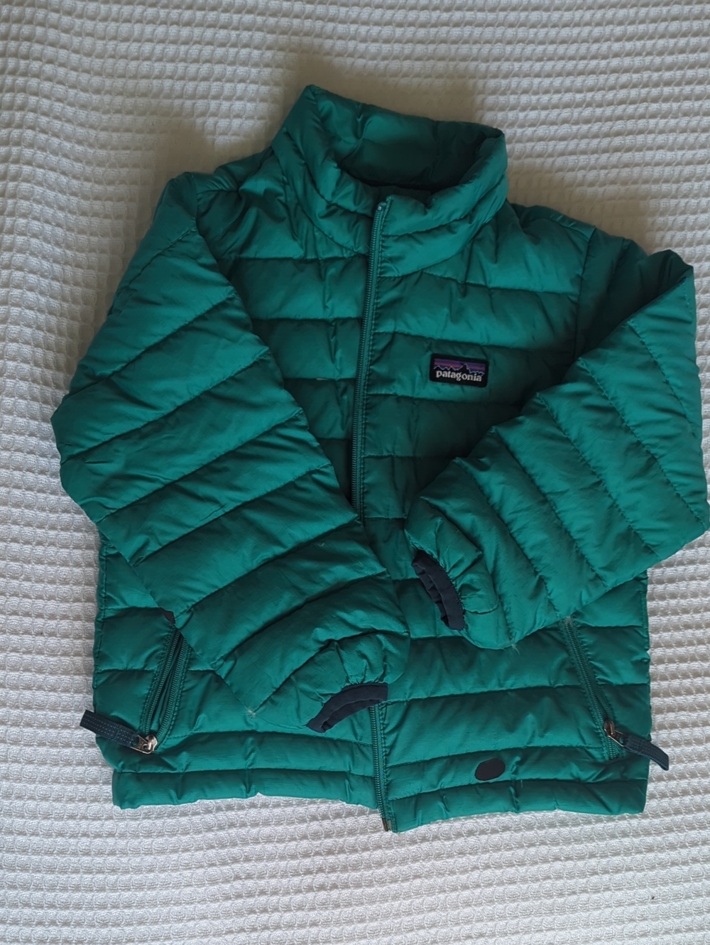 Patagonia Kids Teal Quilted Puffer Jacket
